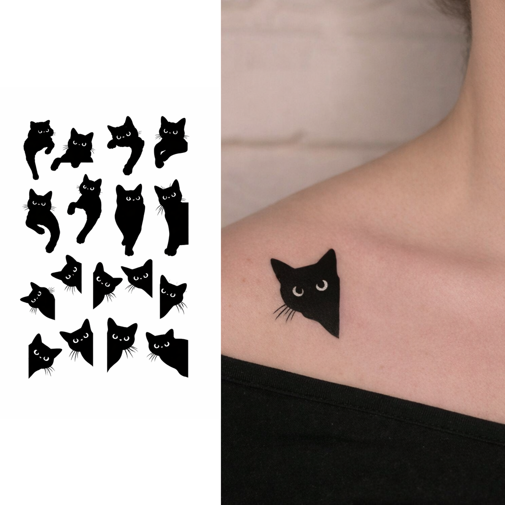 Espíritu felino – Tatuaje Semi Permanente