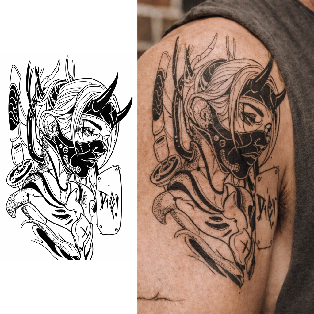 Espíritu guerrero – Tatuaje Semi Permanente