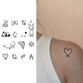 (14 tatuajes) Animales tiernos – Tatuaje Semi Permanente