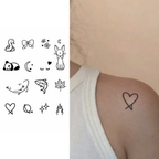 (14 tatuajes) Animales tiernos – Tatuaje Semi Permanente