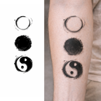 Yin y yang – Tatuaje Semi Permanente