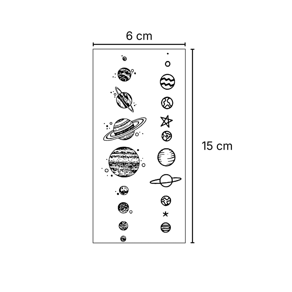 Sistema solar – Tatuaje Semi Permanente