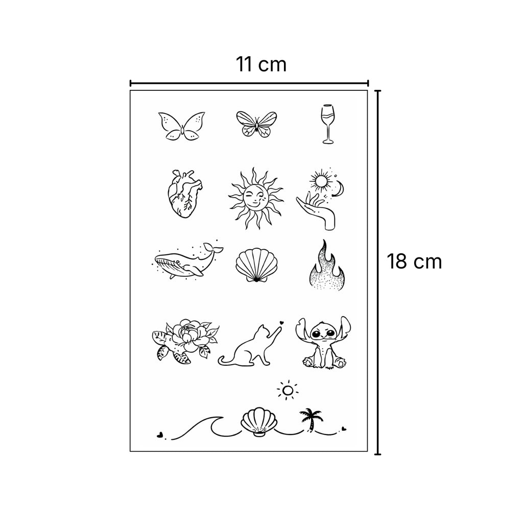 Símbolos esenciales – Tatuaje Semi Permanente