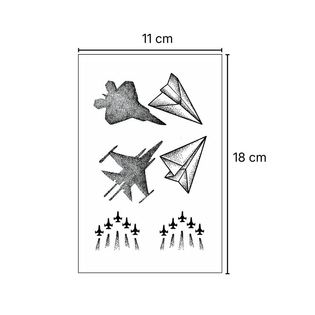 Aviones – Tatuaje Semi Permanente