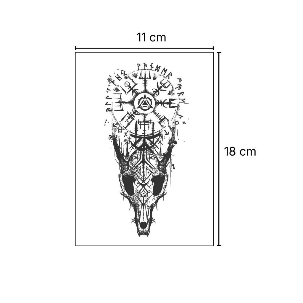 Brújula Vikinga – Tatuaje Semi Permanente