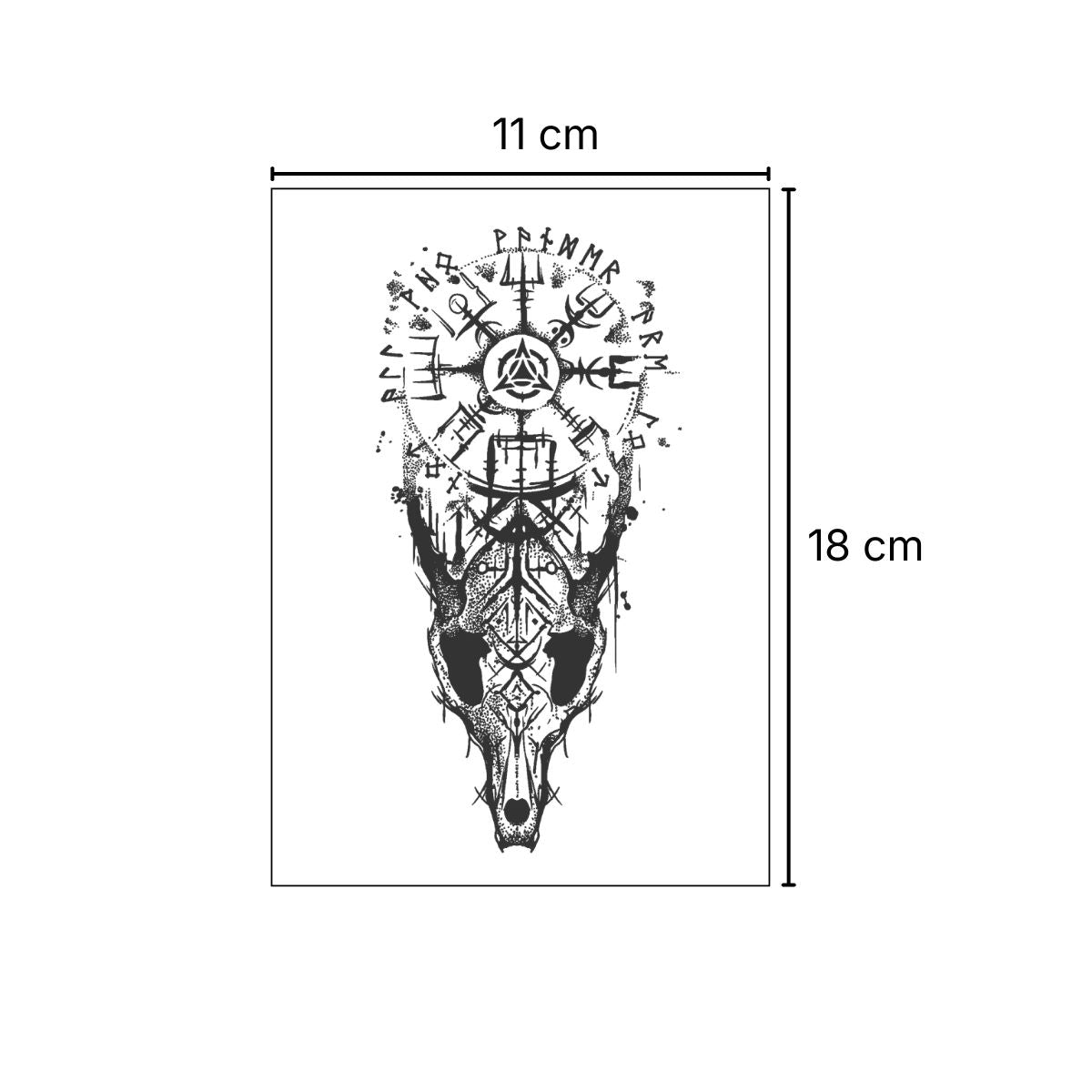 Brújula Vikinga – Tatuaje Semi Permanente