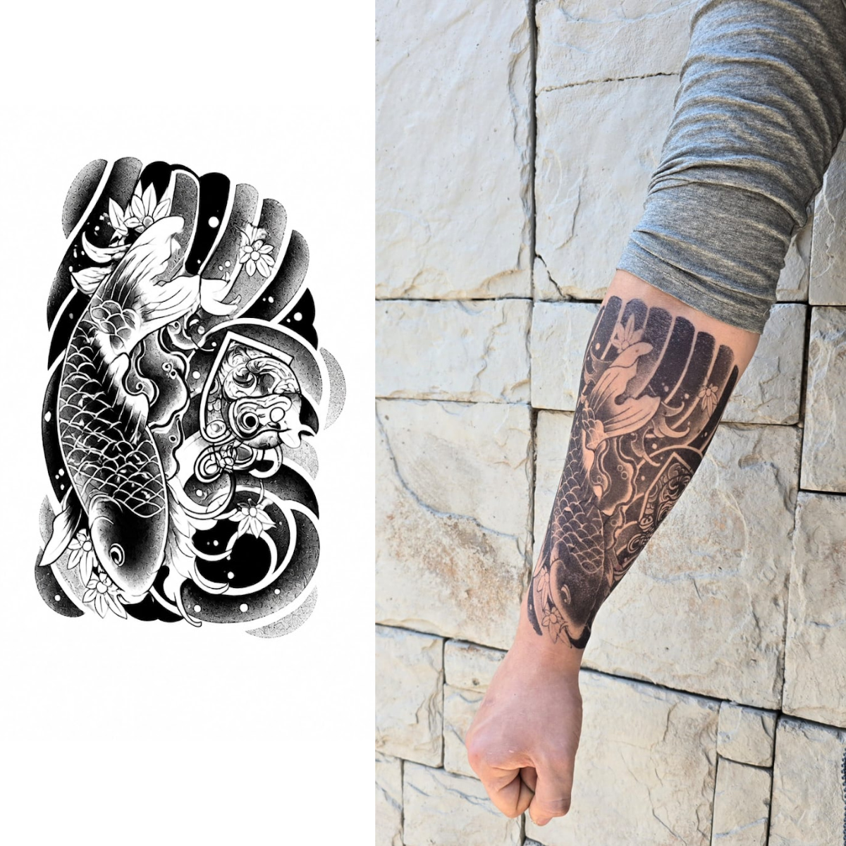 Pez Koi – Tatuaje Semi Permanente