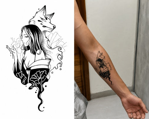 Sombra de Kyuubi – Tatuaje Semi Permanente
